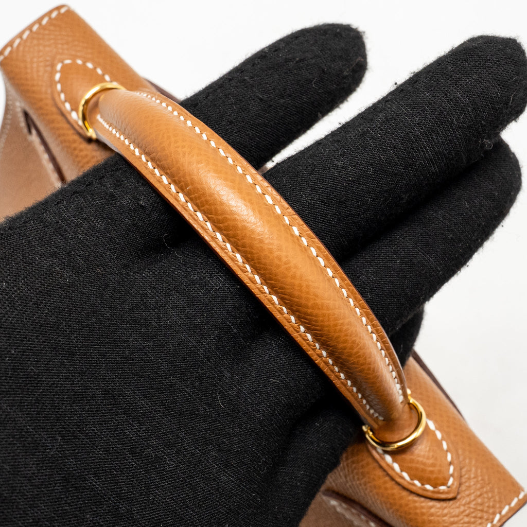 Hermes mini kelly II Epsom gold GHW