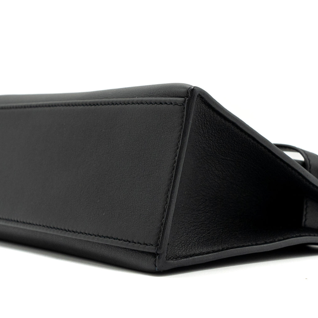 Hermes Kelly Pochette Swift Black GHW