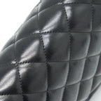 CHANEL CLASSIC JUMBO DOUBLE FLAP BAG LAMBSKIN BLACK GHW