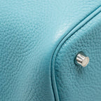HERMES PICOTIN 22 LOCK BAG CLEMENCE 3Z BLUE SAINT CYR SHW