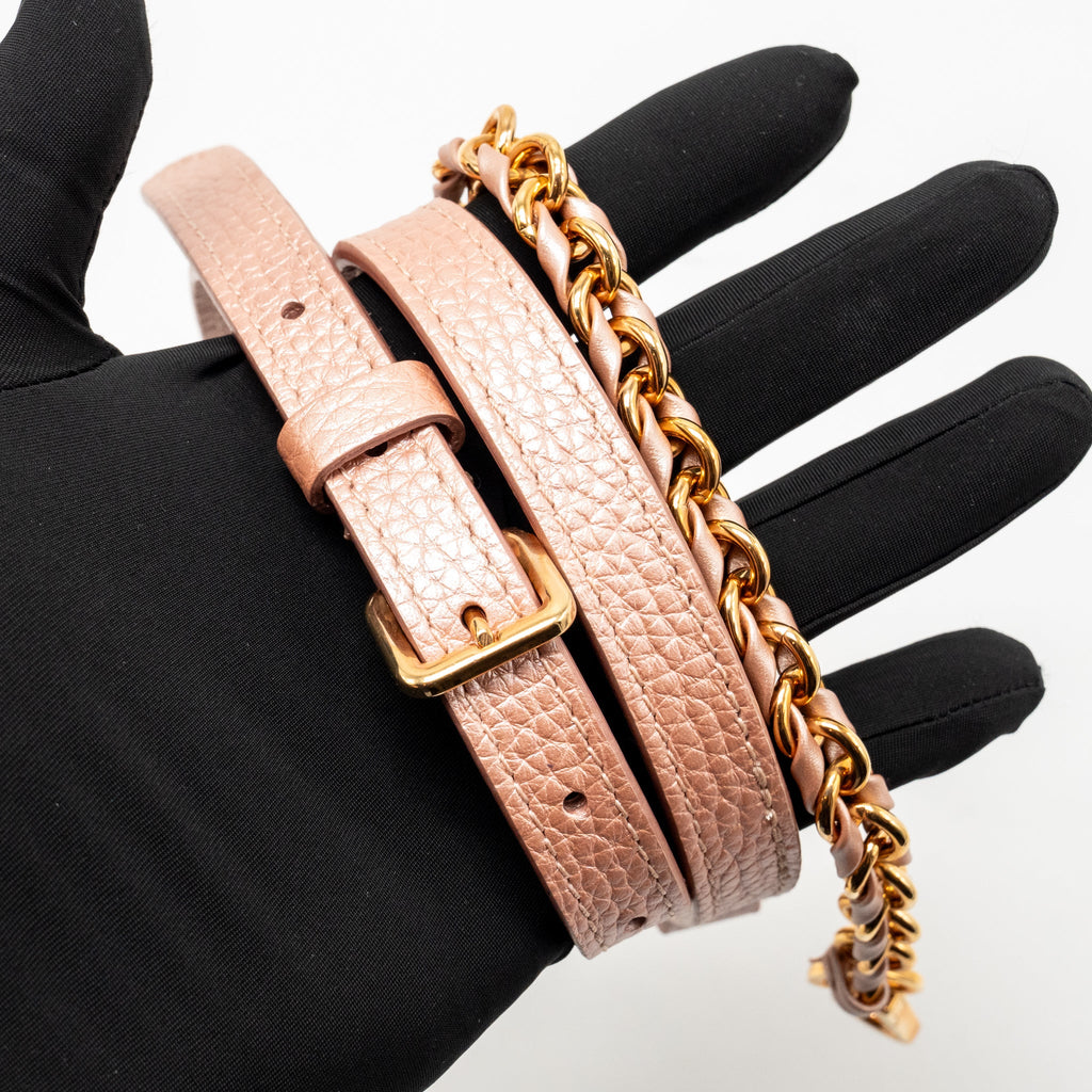 Louis Vuitton Capucines BB Metallic Taurillon Leather Pearly Pink GHW
