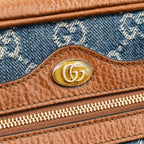 Gucci Mini Ophidia Bag GG Denim /Leather Blue/Brown GHW