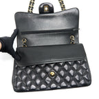 CHANEL CLASSIC JUMBO DOUBLE FLAP BAG LAMBSKIN BLACK GHW