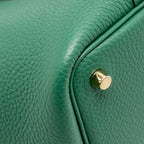 HERMES PICOTIN 18 LOCK BAG CLEMENCE VERT MOYEN GHW