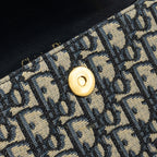 DIOR SADDLE BELT POUCH DIOR OBLIQUE CANVAS BLUE GHW