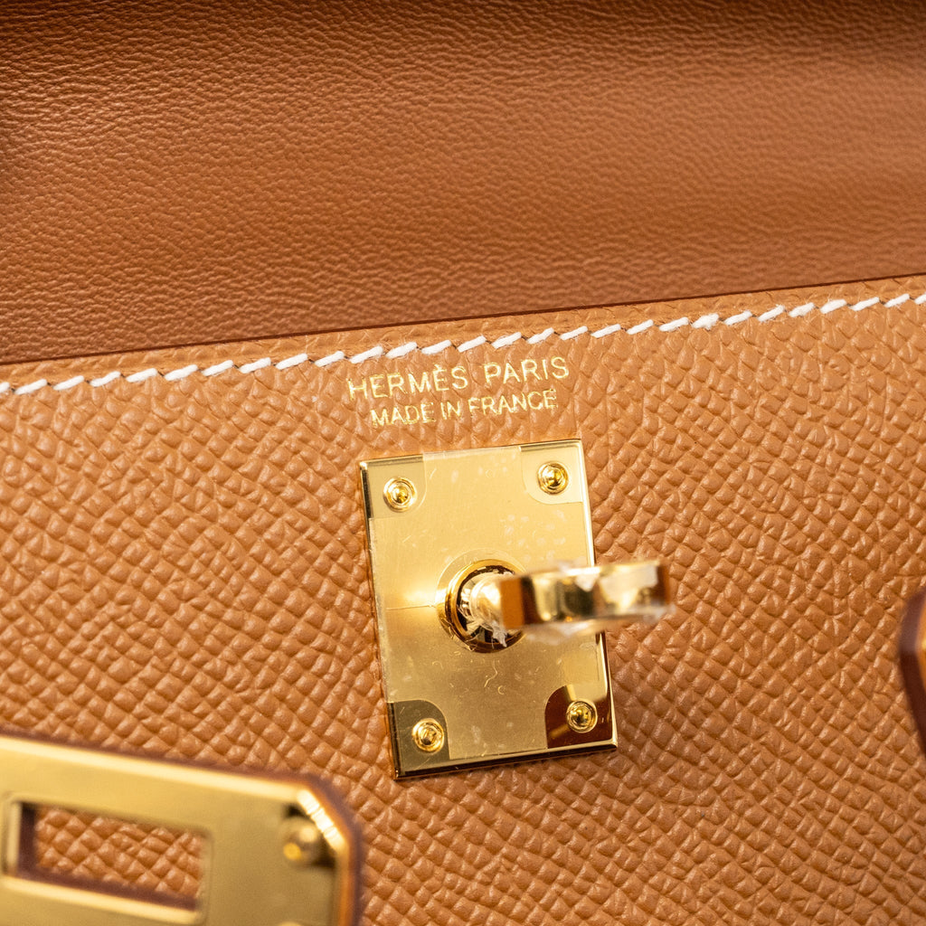 Hermes mini kelly II Epsom gold GHW