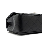 CHANEL MINI RECTANGULAR FLAP BAG LAMBSKIN BLACK SHW (MICROCHIP)