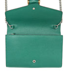 GUCCI MINI DIONYSUS WALLET ON CHAIN GREEN MULTICOLOUR HARDWARE
