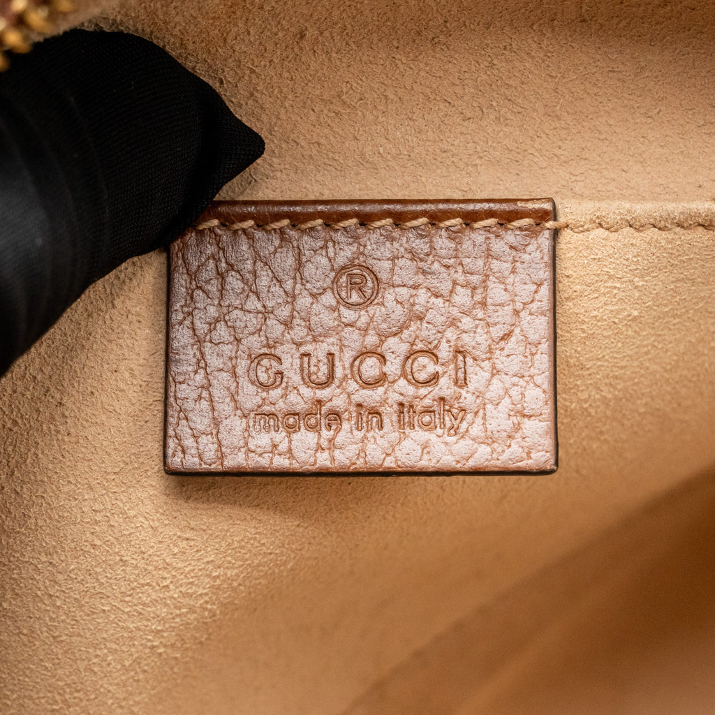 Gucci Mini Ophidia Bag GG Denim /Leather Blue/Brown GHW