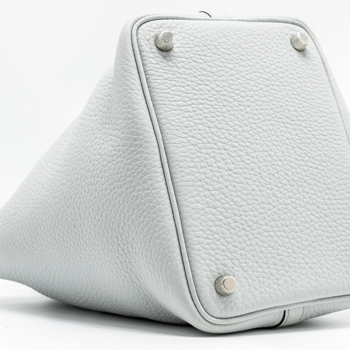 Hermes Picotin 18 Lock Bag Clemence Blue Pale SHW