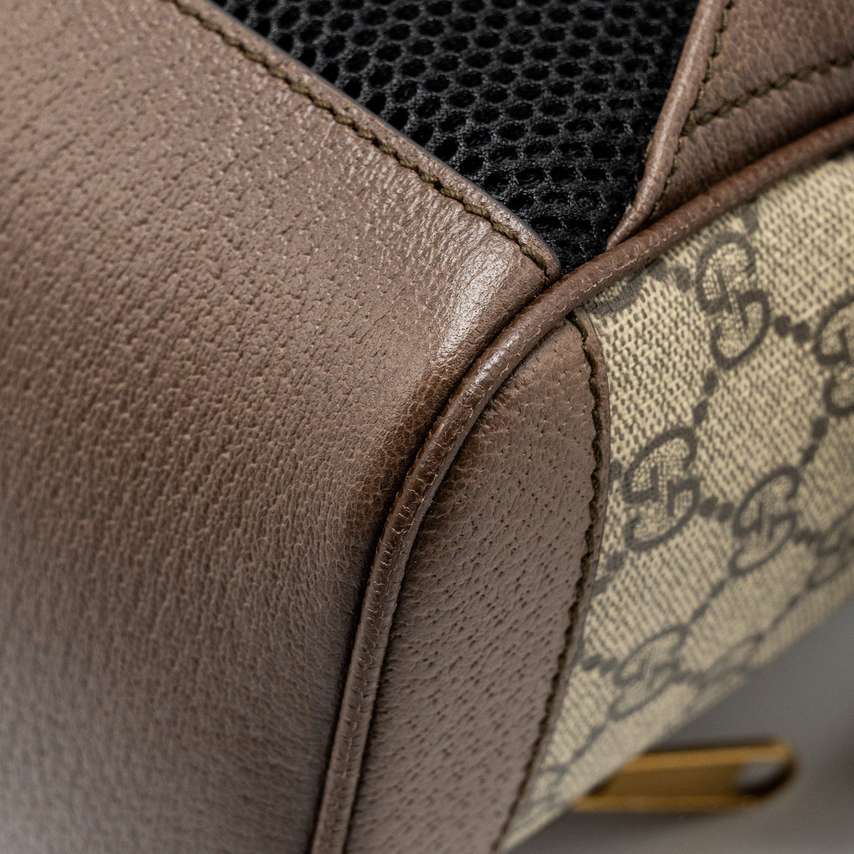 GUCCI OPHIDIA GG SMALL BACKPACK GG SUPREME CANVAS BROWN GHW