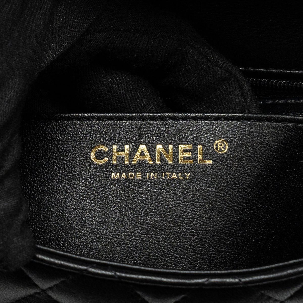 CHANEL TOP HANDLE MINI RECTANGULAR FLAP BAG LAMBSKIN BLACK LGHW (MICROCHIP)