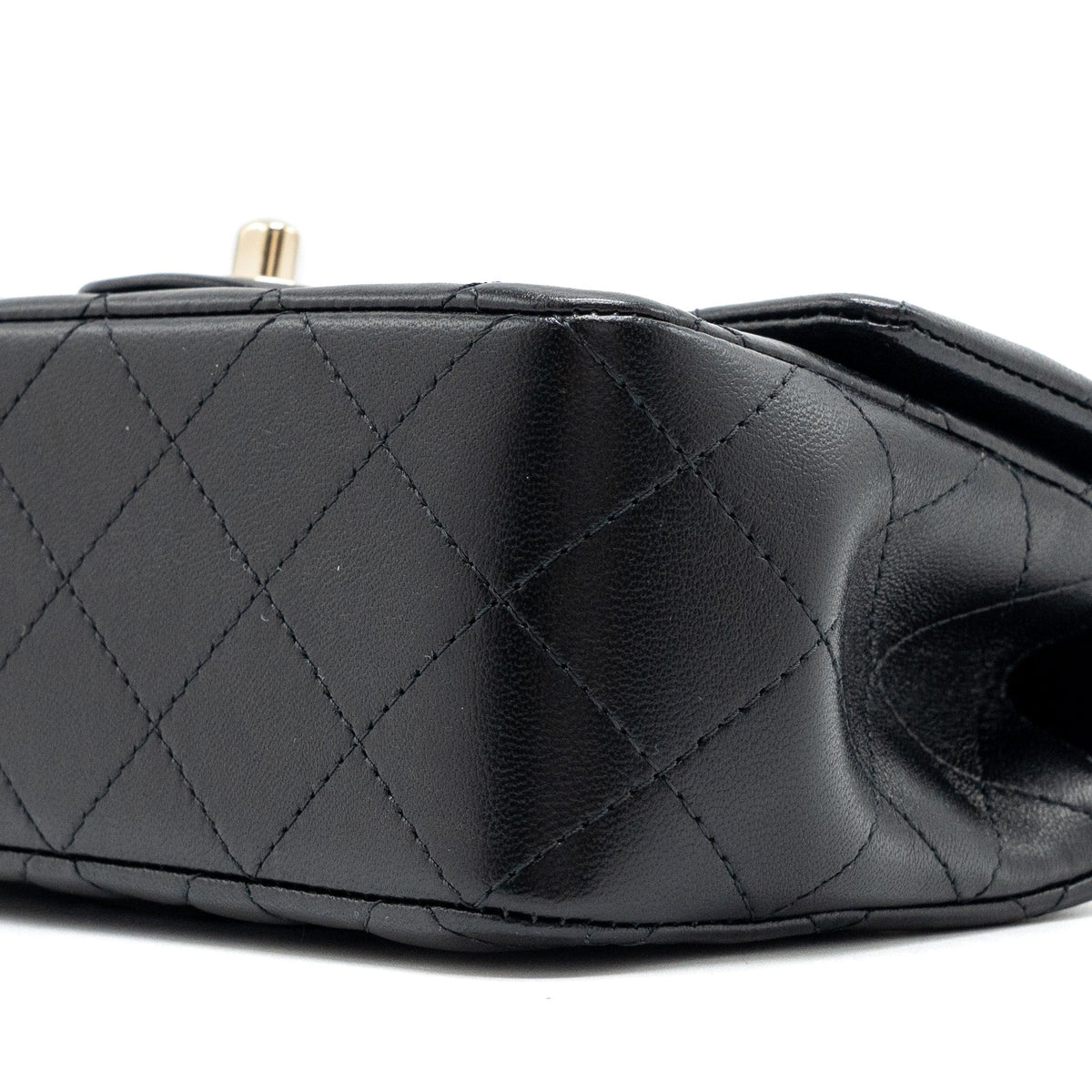 CHANEL TOP HANDLE MINI RECTANGULAR LAMBSKIN BLACK LGHW(MICROCHIP)