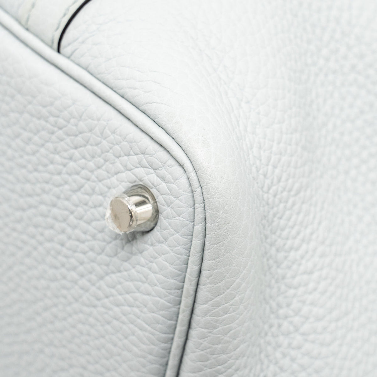 Hermes Picotin 18 Lock Bag Clemence Blue Pale SHW