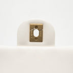 CHANEL 22S GIANT CHAIN FLAP SHOULDER BAG LAMBSKIN WHITE BRUSHED GHW (MICROCHIP)