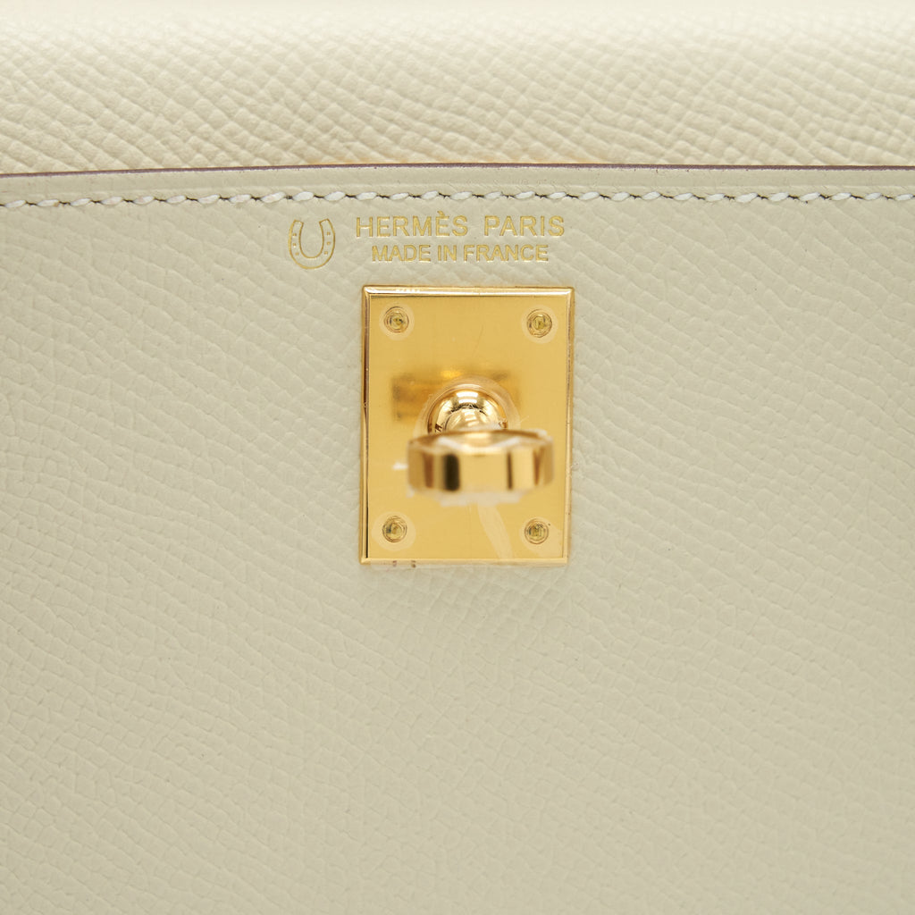Hermes Mini Kelly II Special Order Nata/Gold GHW