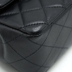 CHANEL MINI RECTANGULAR FLAP BAG LAMBSKIN BLACK LGHW