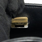 CHANEL TOP HANDLE MINI RECTANGULAR FLAP BAG LAMBSKIN BLACK LGHW (MICROCHIP)