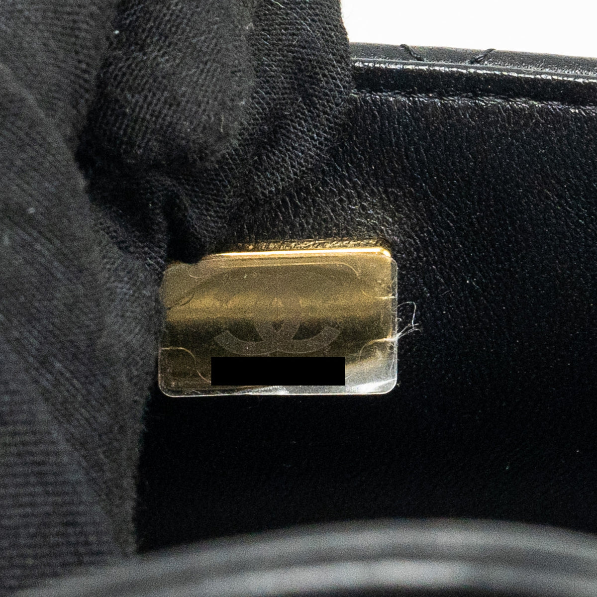 CHANEL TOP HANDLE MINI RECTANGULAR FLAP BAG LAMBSKIN BLACK LGHW (MICROCHIP)