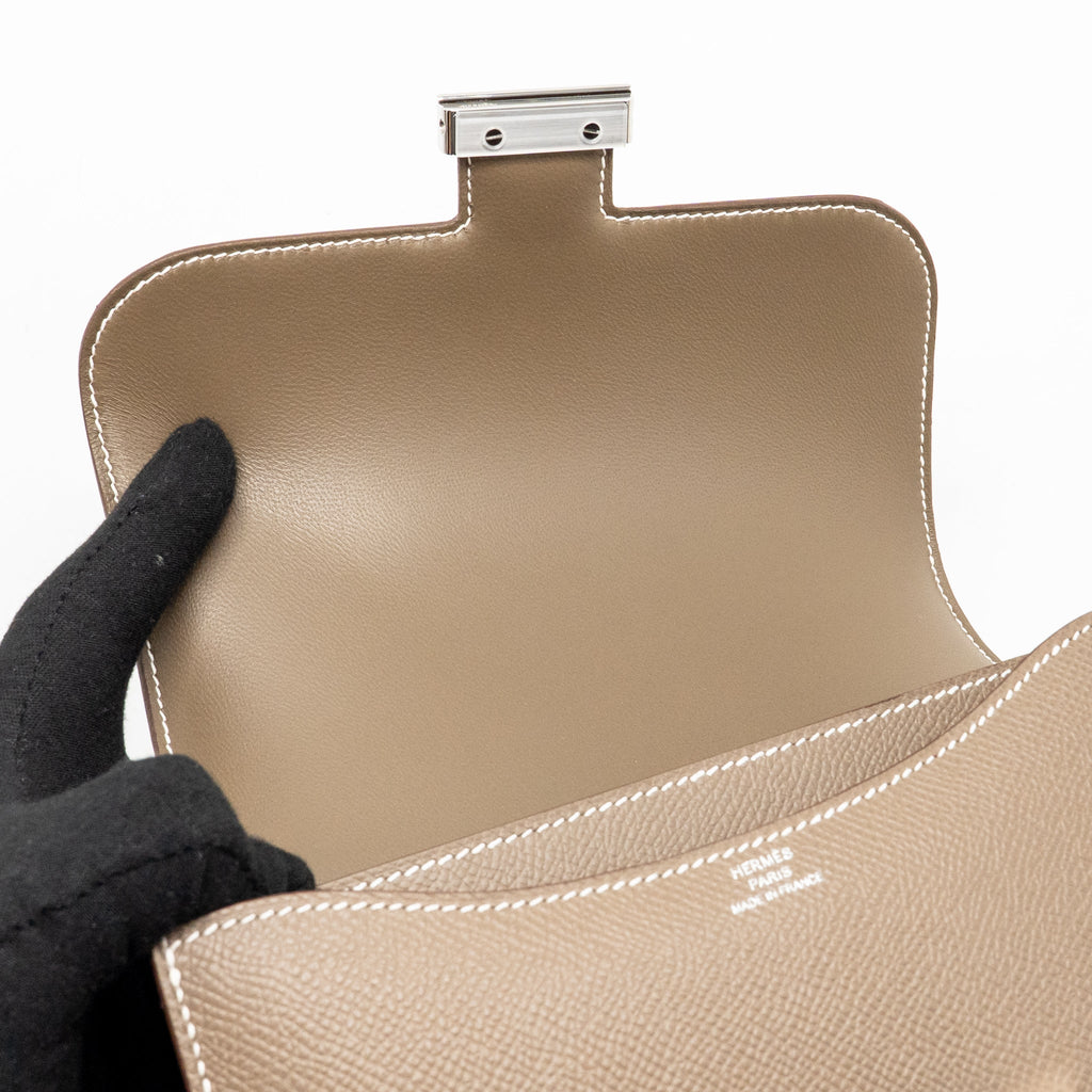 Hermes mini constance epsom etoupe shw