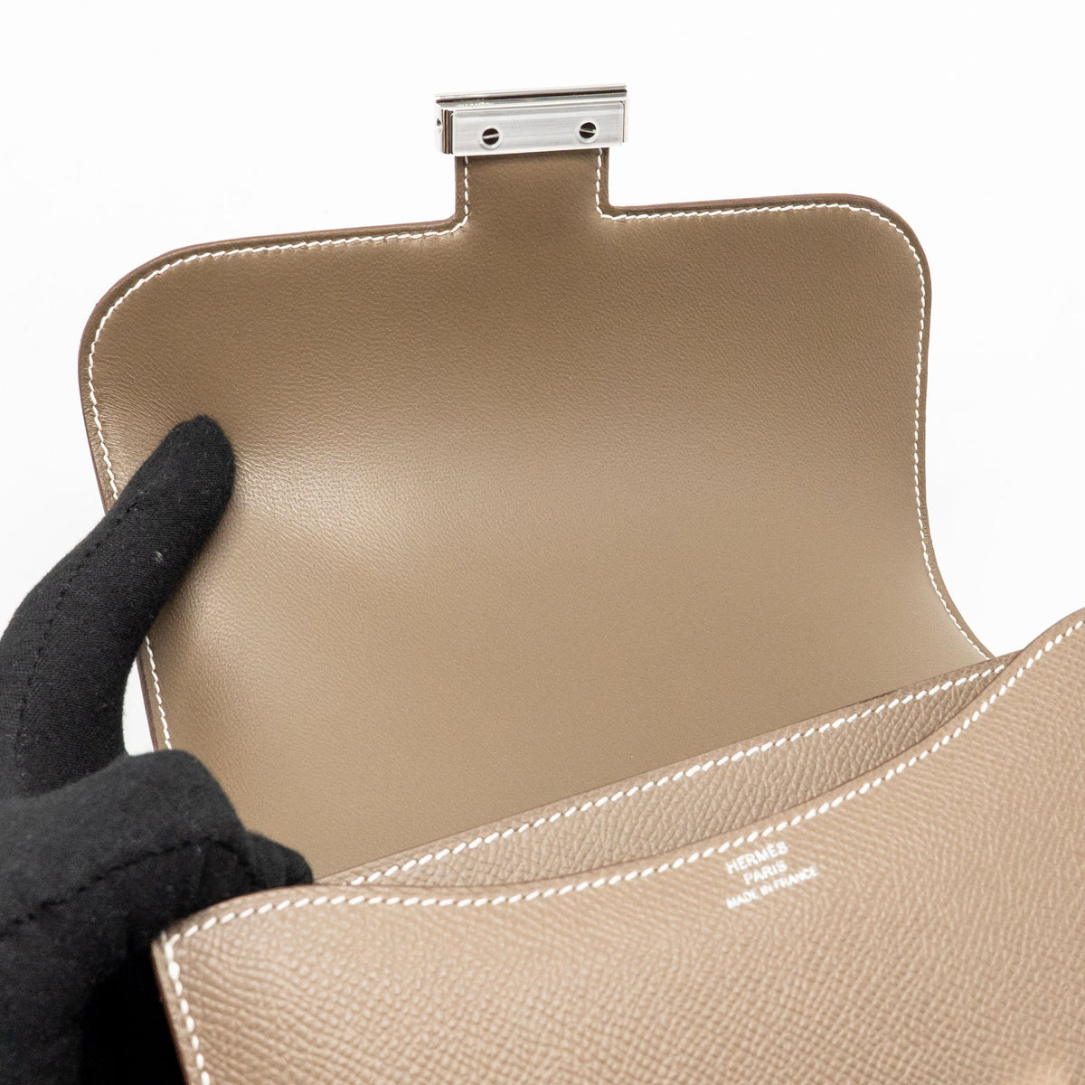 Hermes mini constance epsom etoupe shw