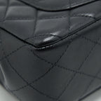 CHANEL MINI RECTANGULAR FLAP BAG LAMBSKIN BLACK LGHW