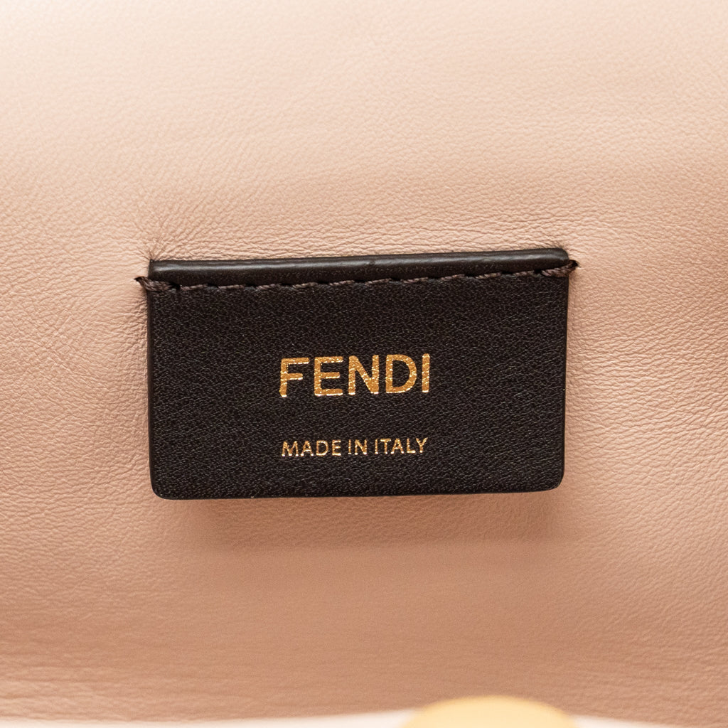 Fendi First Small Bag Mink Fur/Leather Plush Pink GHW