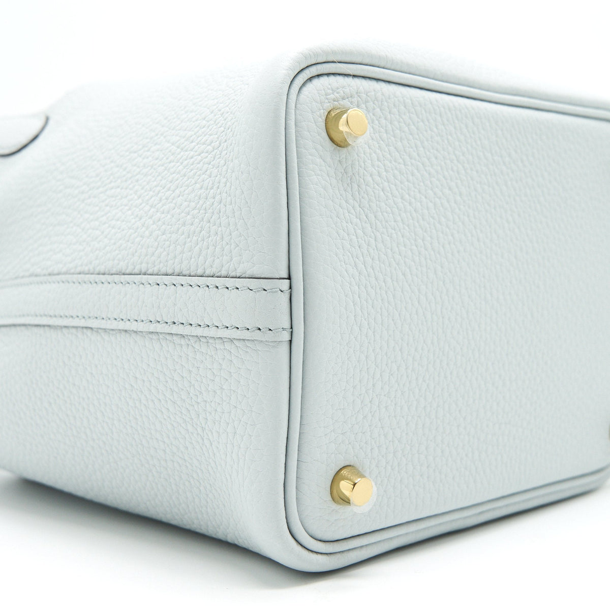 HERMES PICOTIN 18 BLUE PALE GHW