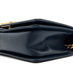 CHANEL MEDIUM BOY BAG LAMBSKIN BLUE GHW
