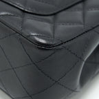 CHANEL MINI RECTANGULAR FLAP BAG LAMBSKIN BLACK LGHW