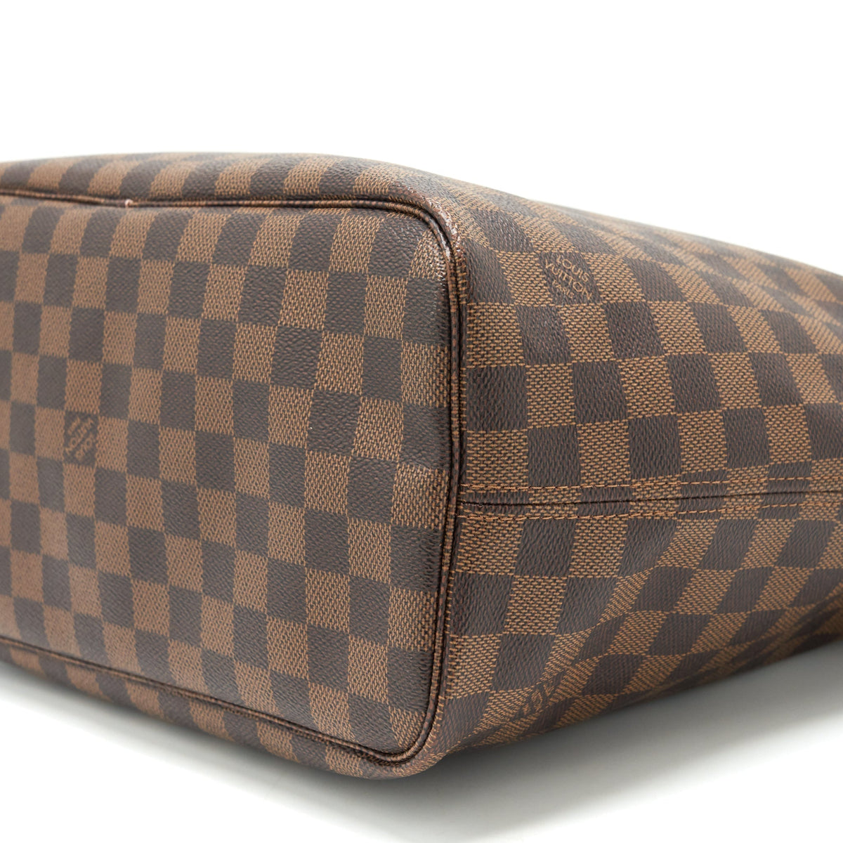 LOUIS VUITTON NEVERFULL MM DAMIER EBENE CANVAS /ROSE BALLERINE
