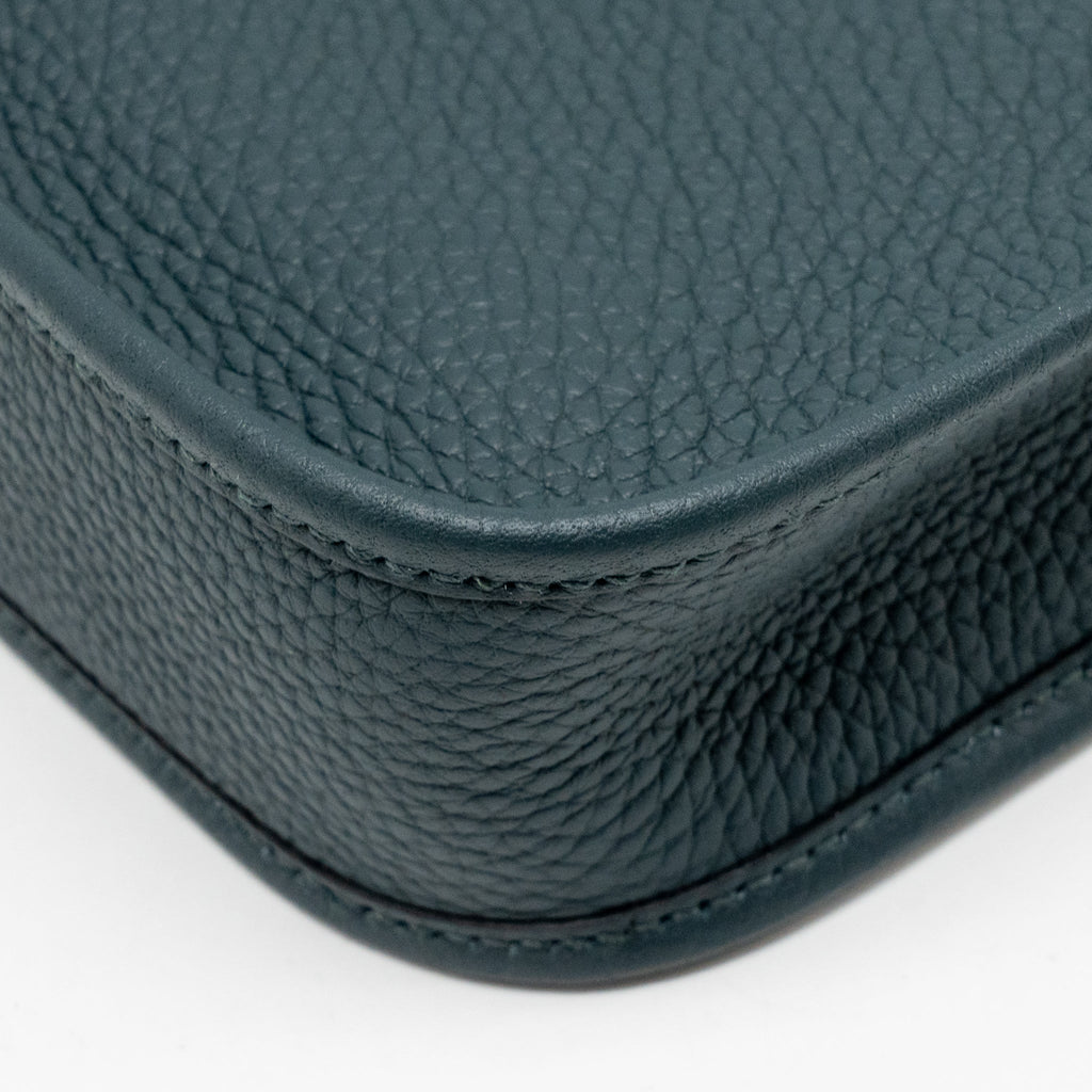 Hermes Mini Evelyne Clemence Vert Cypres SHW