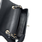CHANEL MINI RECTANGULAR FLAP BAG LAMBSKIN BLACK LGHW