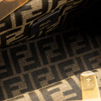 Fendi First Small Bag Striped Inlay Nappa/Suede Leather Multicolour GHW