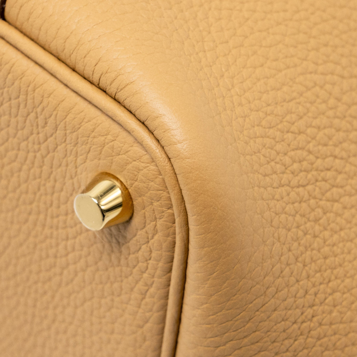 Hermes Picotin 18 lock bag clemence biscuit GHW