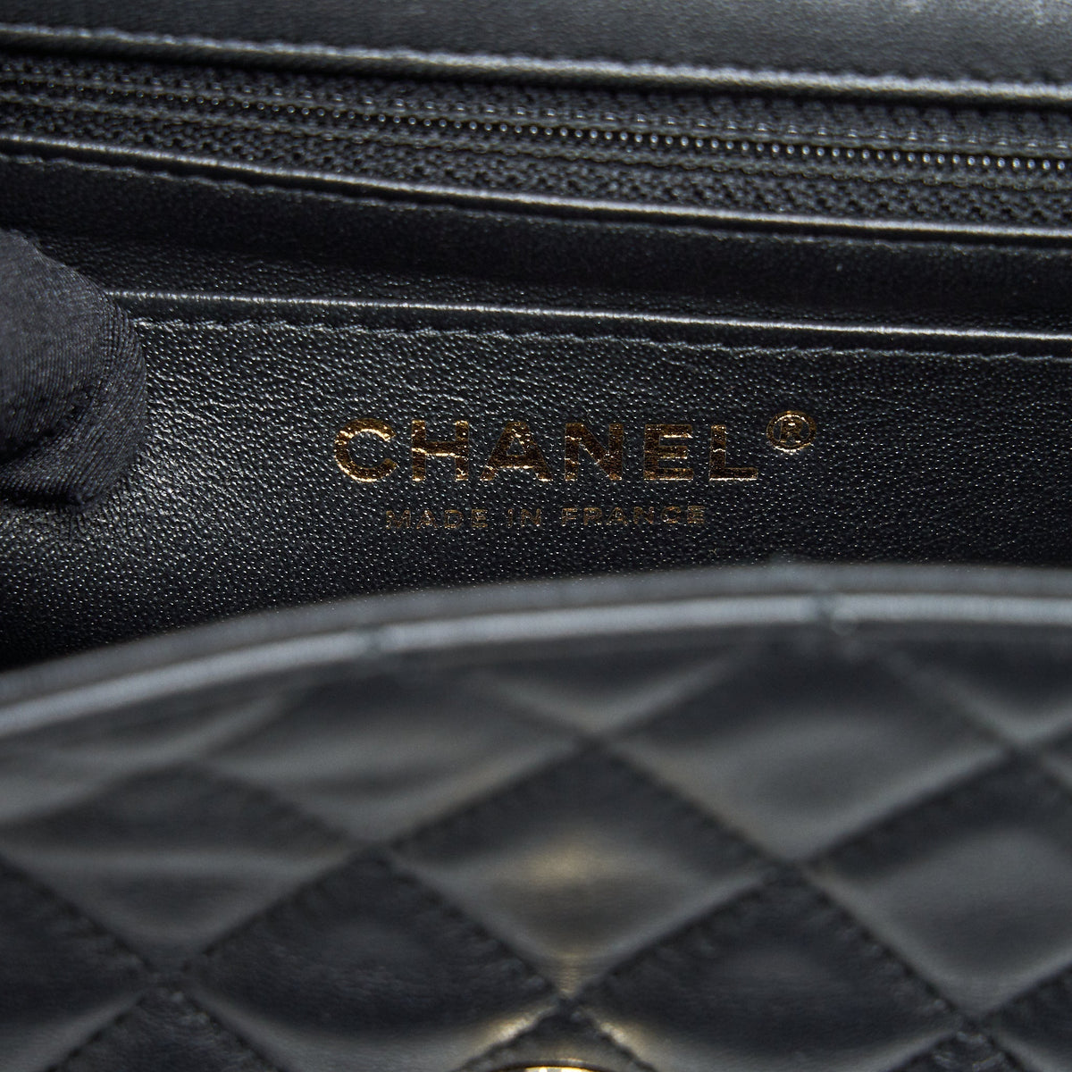 CHANEL MINI RECTANGULAR FLAP BAG LAMBSKIN BLACK LGHW
