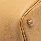 Hermes Picotin 18 lock bag clemence biscuit GHW