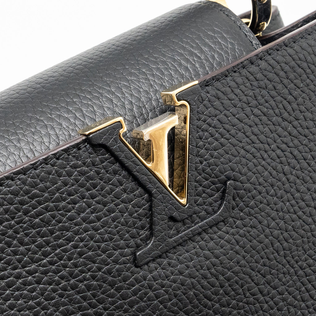 LOUIS VUITTON CAPUCINES BB CALFSKIN BLACK GHW