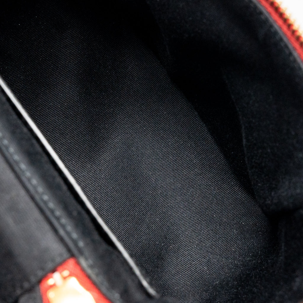 Saint laurent/YSL Paris 80’s quilted vanity crossbody bag calfskin red GHW