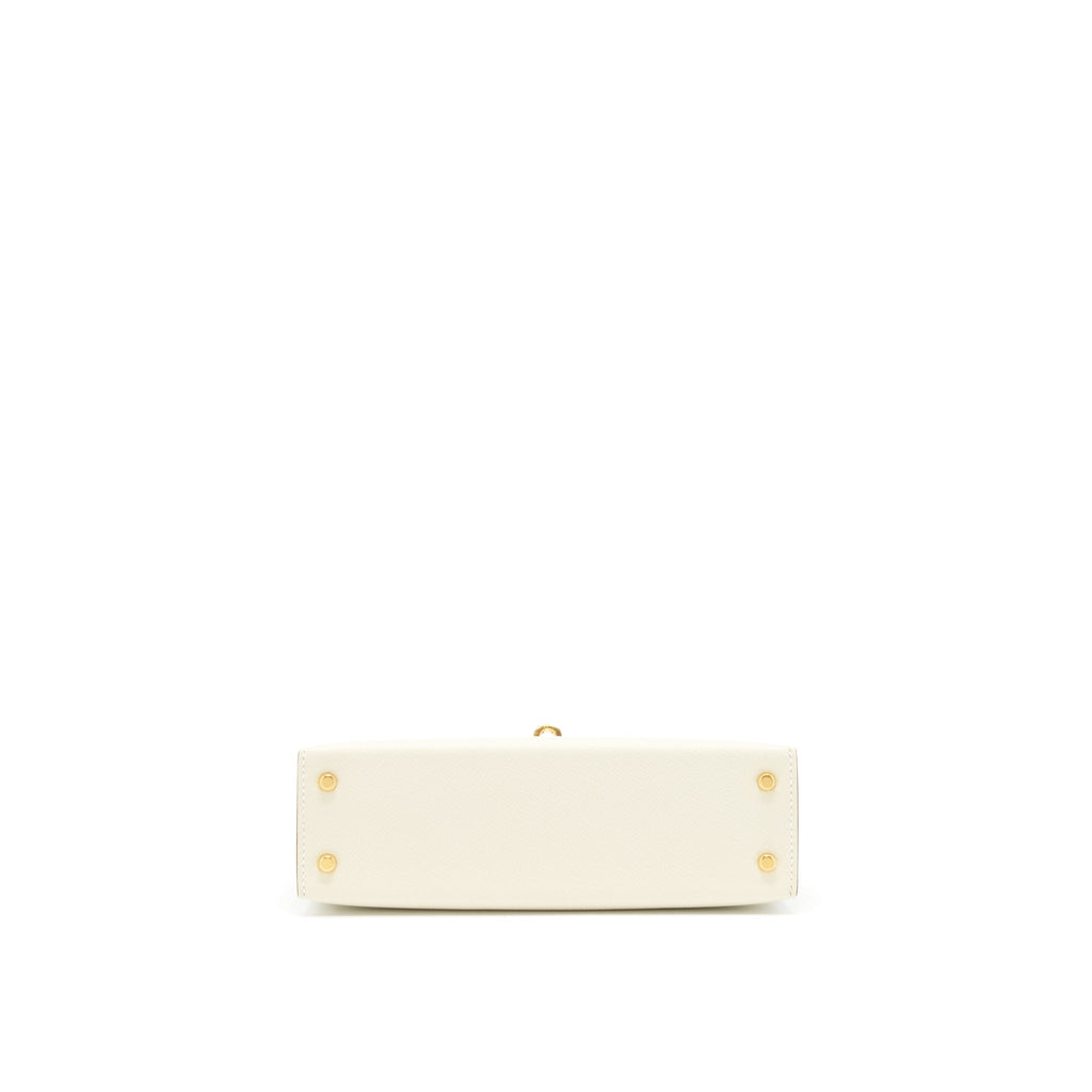 Hermes Mini Kelly II Special Order Nata/Gold GHW