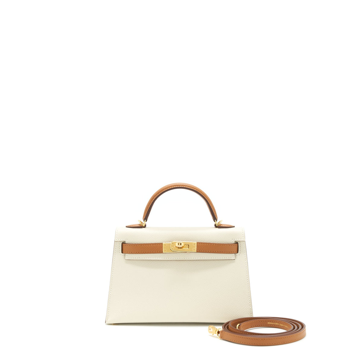Hermes Mini Kelly II Special Order Nata/Gold GHW