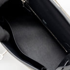 HERMES KELLY 25 SELLIER TOILE QUADRILLE /SWIFT BLACK-BLANC-DESERT / BLACK SHW