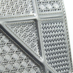 DIOR DIORAMA WALLET ON CHAIN METALLIC SILVER SHW