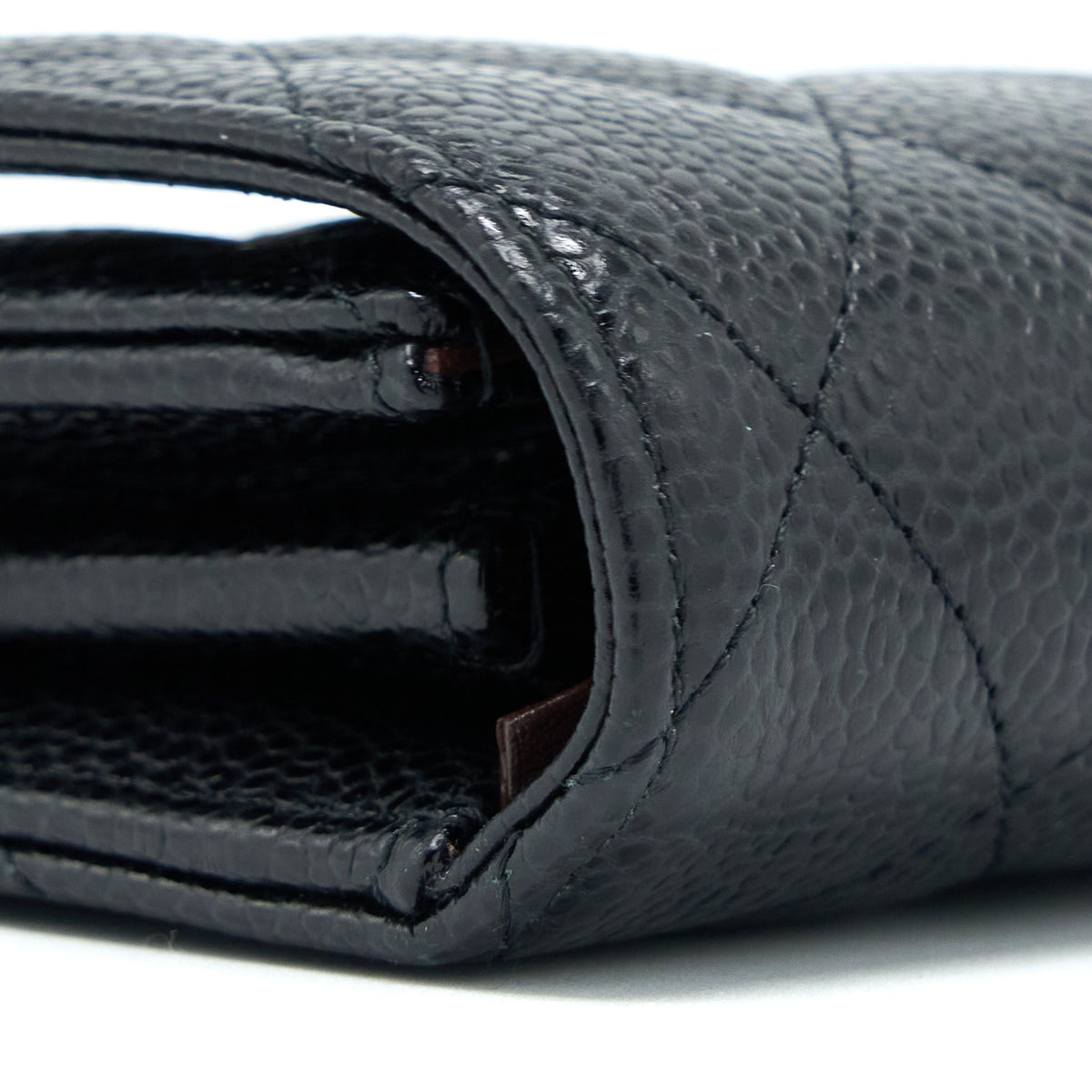 CHANEL CLASSIC FLAP LONG WALLET CAVIAR BLACK GHW