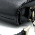 DIOR MEDIUM SADDLE BAG CALFSKIN BLACK SHW