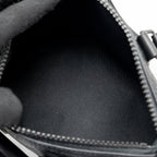 LOUIS VUITTON KEEPALL BANDOULIERE 25 MONOGRAM TAURILLON LEATHER BLACK WITH BLACK HARDWARE