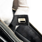 CHANEL SMALL GABRIELLE HOBO BAG WITH TOP HANDLE CROC-EMBOSSED CALFSKIN BLACK MULTICOLOUR HARDWARE