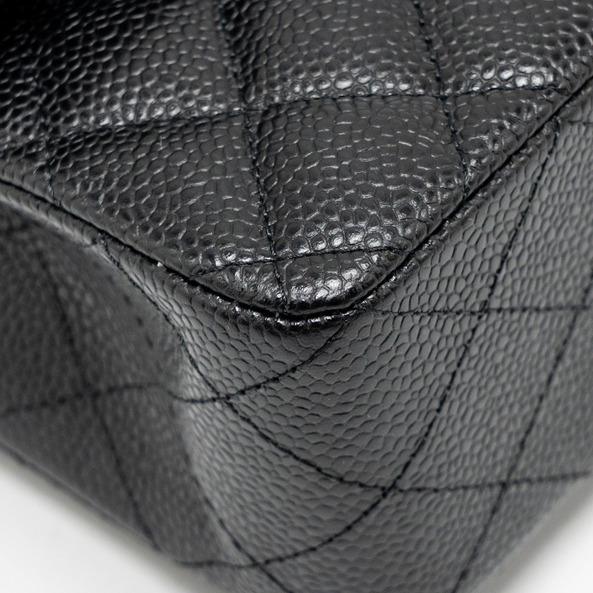 CHANEL SMALL CLASSIC DOUBLE FLAP BAG CAVIAR BLACK GHW (MICROCHIP)