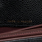 CHANEL CLASSIC FLAP LONG WALLET CAVIAR BLACK GHW