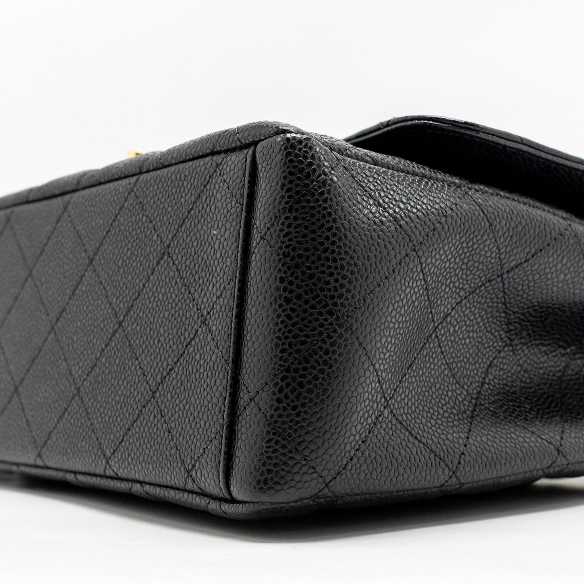CHANEL MAXI CLASSIC DOUBLE FLAP BAG CAVIAR BLACK GHW